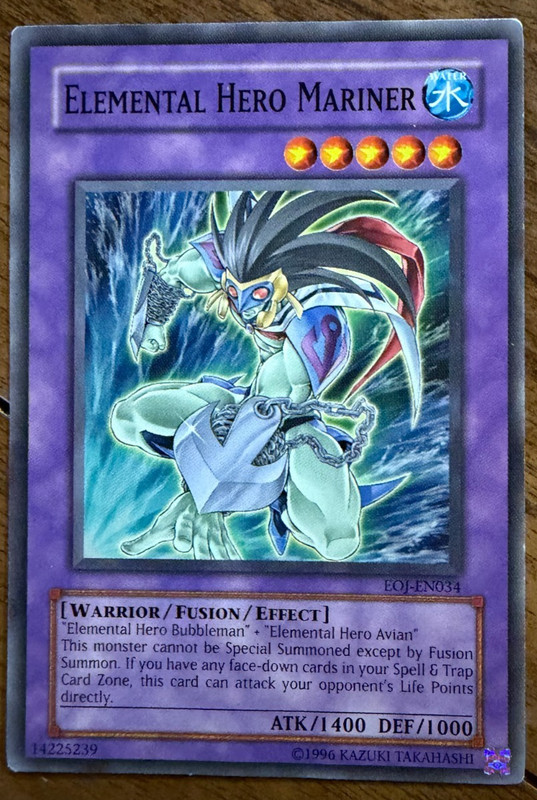 Yu-Gi-Oh! Elemental Hero Mariner EOJ-EN034 Enemy of Justice Common Unlimited