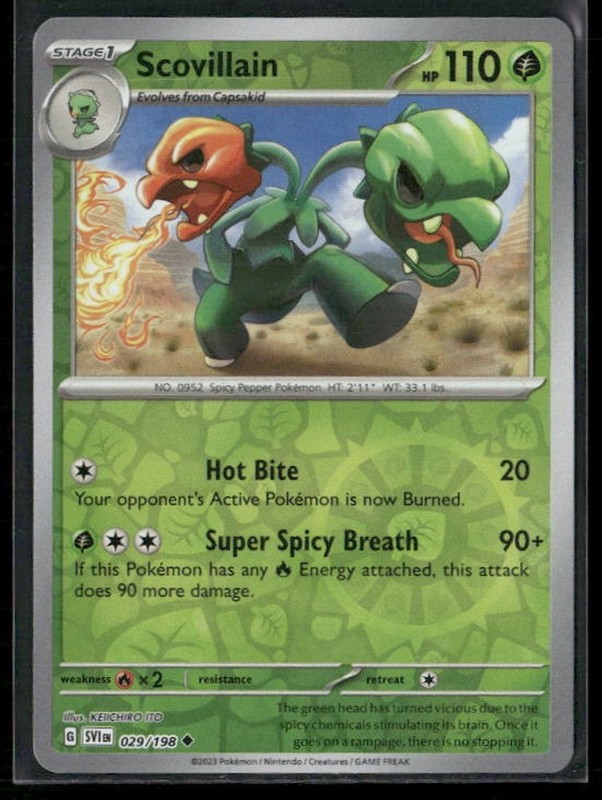 Scovillain - 029/198 [SVI - 029/198] SV01: Scarlet & Violet Base Set - NM gallery