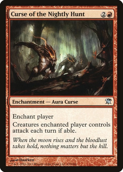 Curse of the Nightly Hunt Foil Innistrad 137 NM MTG