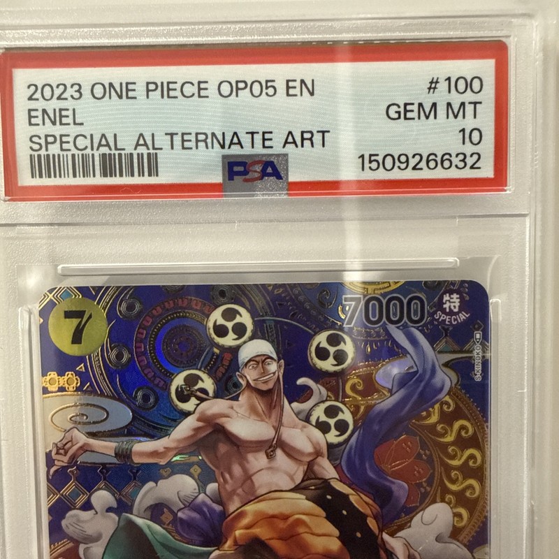 Enel OP05-100 Special Alternate Art One Piece PSA 10 gallery