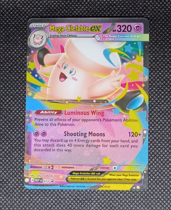 Mega Clefable ex 072 NM Pokemon TCG Promo Mega Evolution Promos