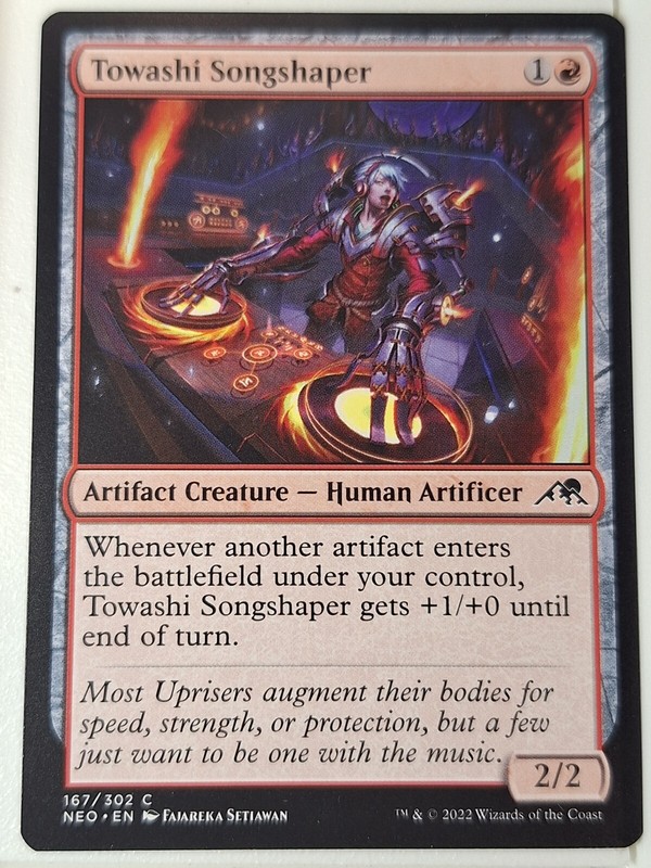 Towashi Songshaper – Kamigawa: Neon Dynasty – Magic the Gathering MTG Nice!