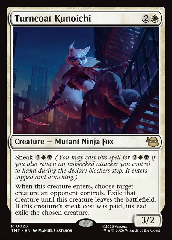 MTG TMNT R Turncoat Kunoichi #0026