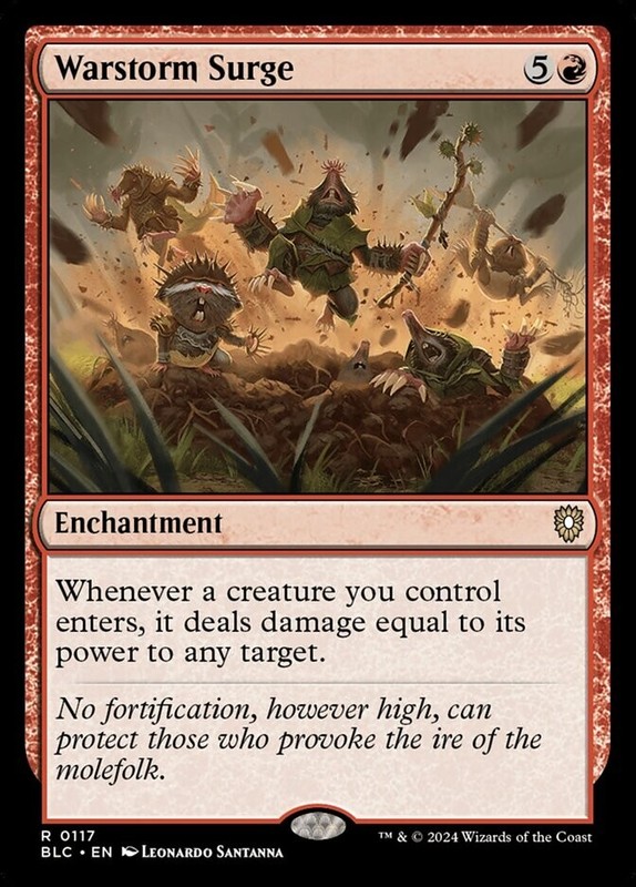 Warstorm Surge 0117 Non Foil Rare Bloomburrow Commander MTG NM