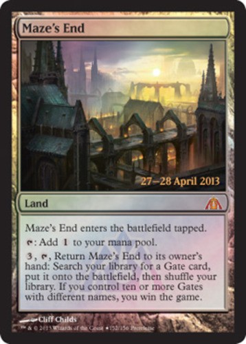 1 x Maze’s End – Foil – Prerelease Promo – Dragon’s Maze – NM-Mint – MTG