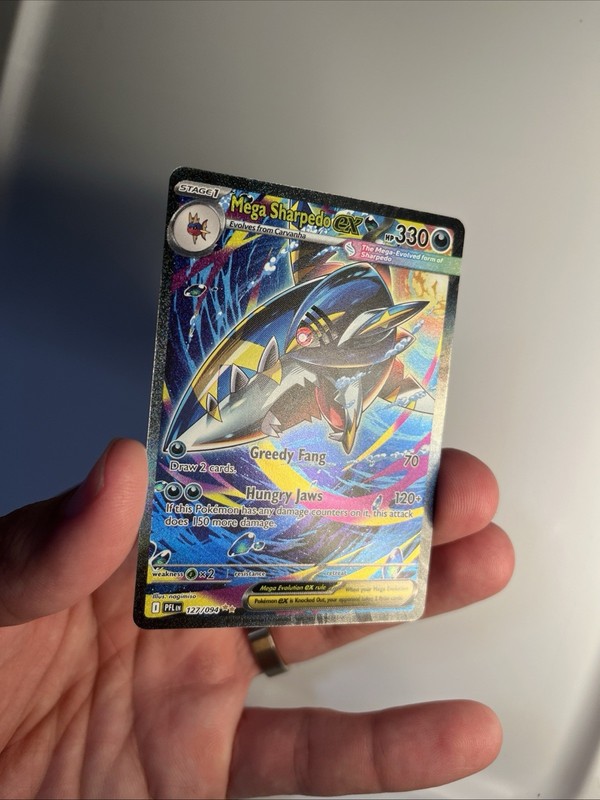 Pokémon Mega Sharpedo EX 127/094 Me02: Phantasmal Flames Special Illustration R… gallery