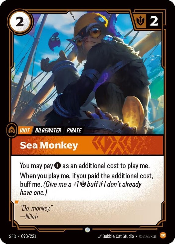 Sea Monkey Common SFD Spiritforged 098/221