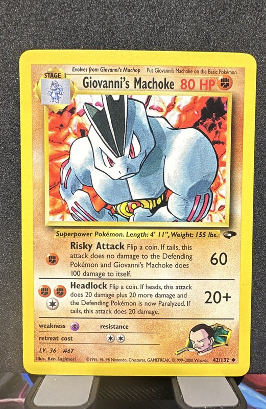 Giovanni’s Machoke 42/132 Gym Challenge Regular