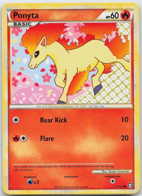 Ponyta Common Triumphant 72/102 Pokemon TCG