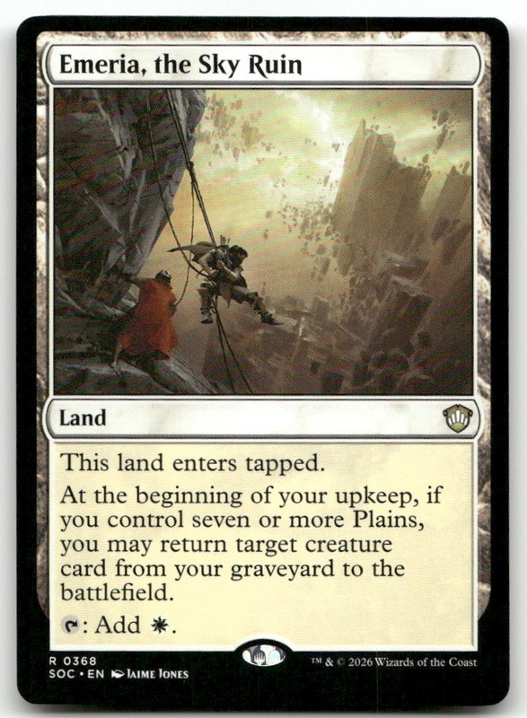 Emeria, the Sky Ruin #368 (NM) Commander: Secrets of Strixhaven SOC Magic MTG