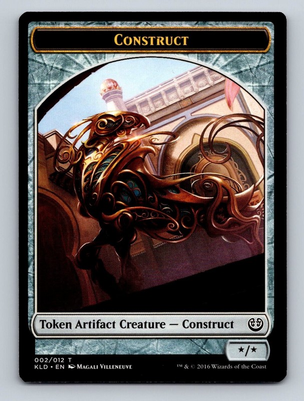 MTG Magic The Gathering Construct Token 002/012 Regular