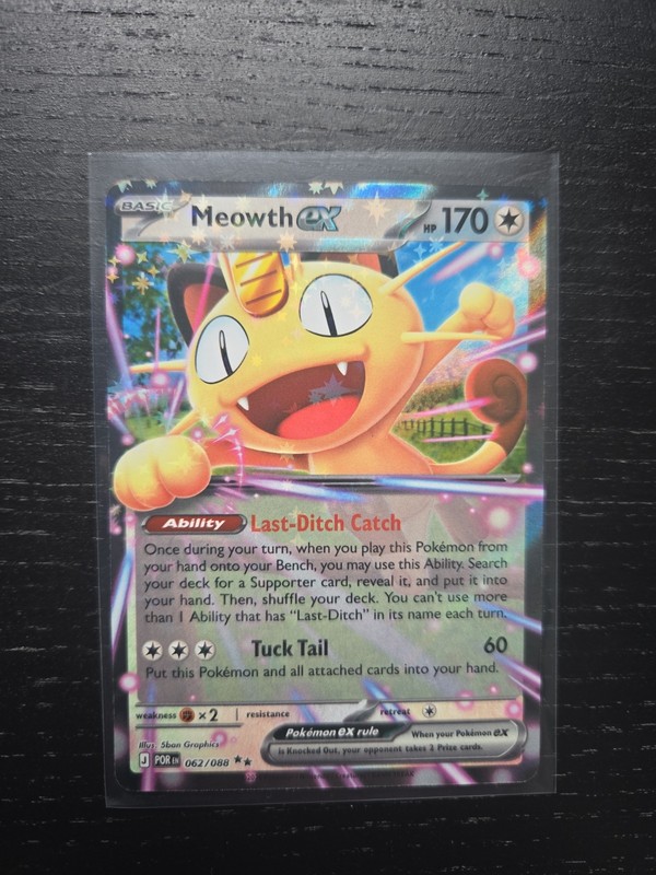 Meowth ex 062/088 Me03: Perfect Order Holo