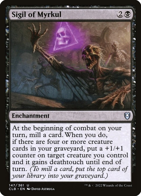 (x4) Sigil of Myrkul 147/361 Play Set Uncommon Foil Baldur’s Gate MTG