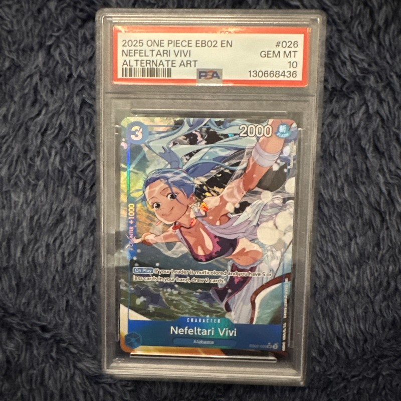 Nefeltari Vivi EB02-026 Alt Art PSA 10 – One Piece Anime 25th Collection English