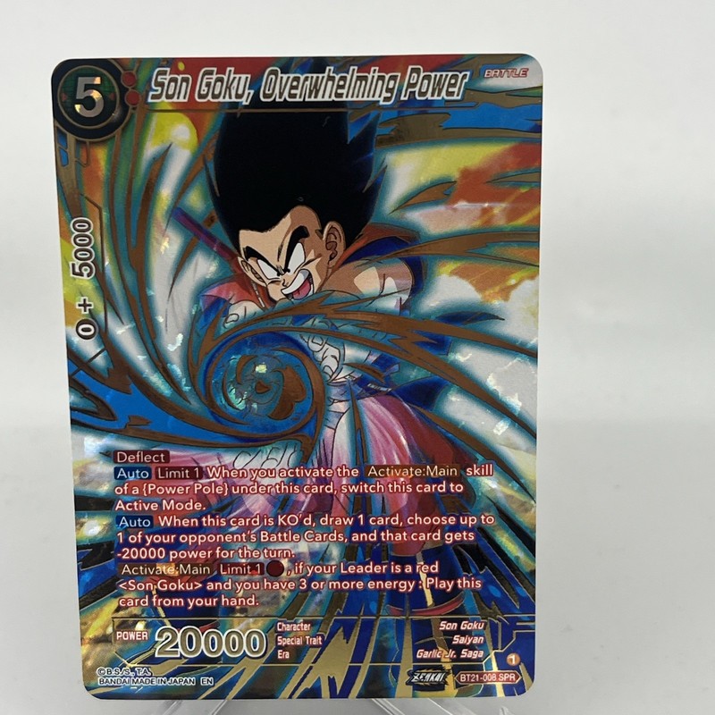 Son Goku Overwhelming Power BT 21-008 SPR Wild Resurgence NM/M Condition