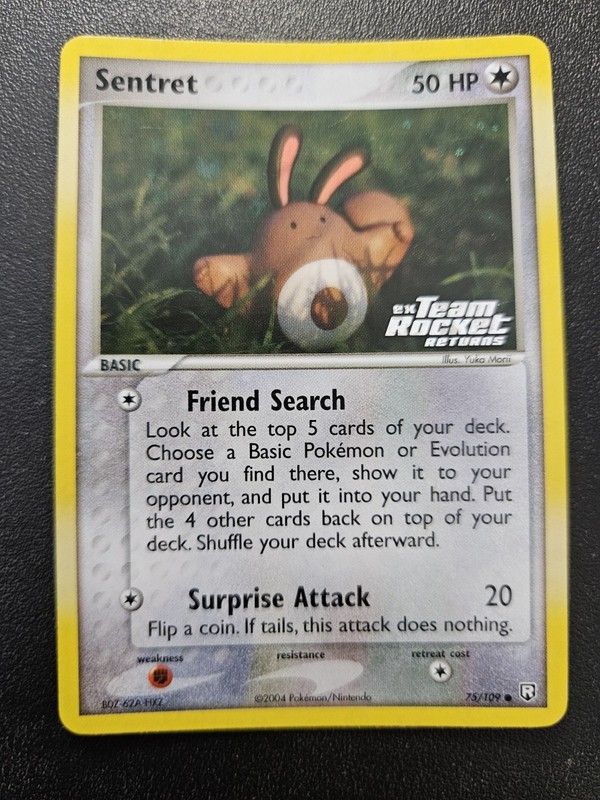 Pokemon Team Rocket Returns Sentret Stamped Reverse Holo 75/109 EXCELLENT Morii