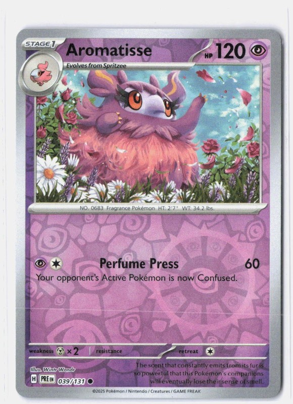 Aromatisse Reverse Holo SV: Prismatic Evolutions 039/131 NM