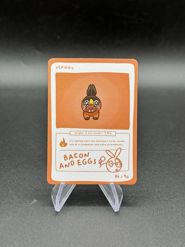 Pokedoodles Series 1 Tepiggy – Tepig 85/90 Pokemon Fan Art Derpy Card