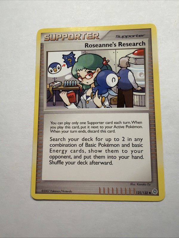 Roseanne’s Research 125/132 Pokemon Secret Wonders Uncommon 2007