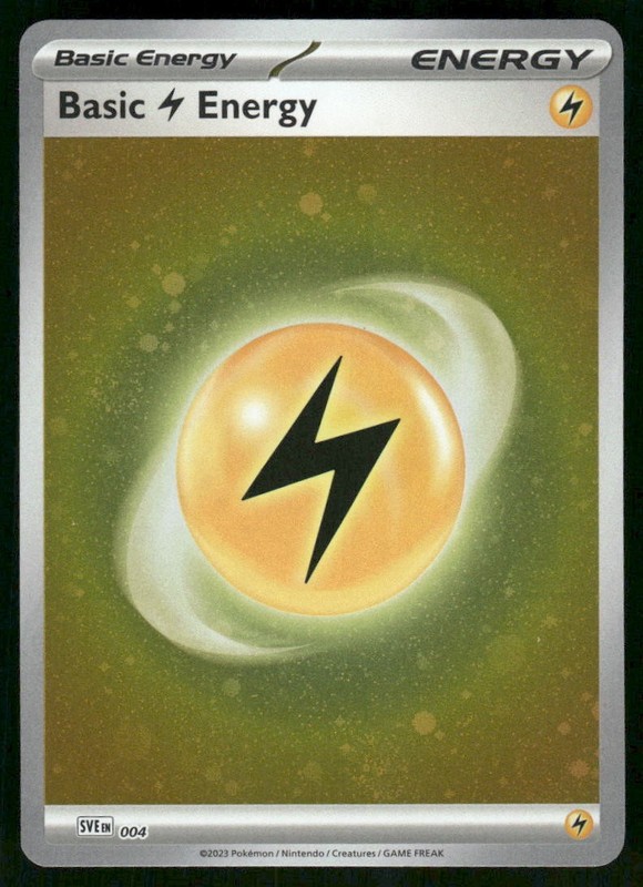 2023 Basic Lightning Energy – 004 Common Reverse Holo NM SVE: Scarlet & Violet