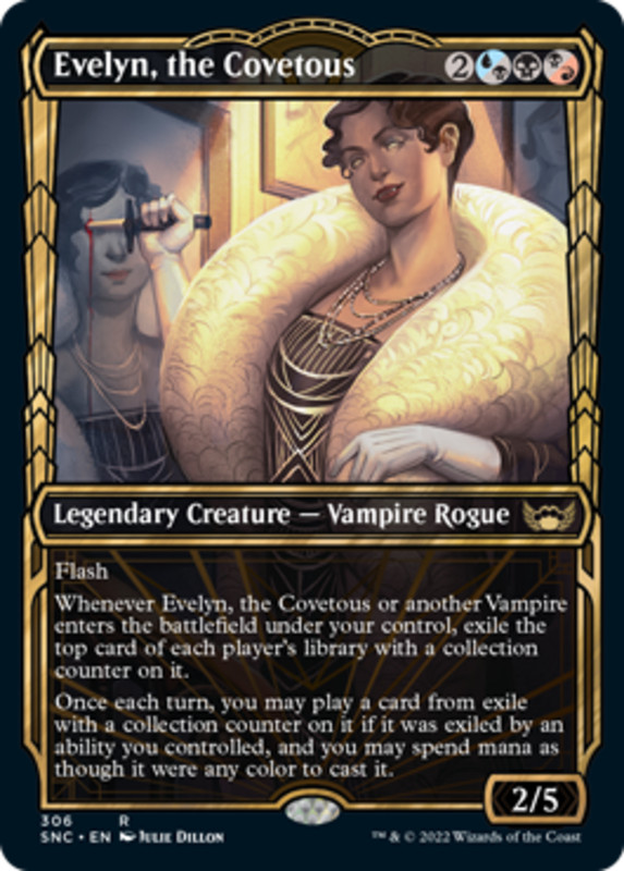 x1 Evelyn, the Covetous – Showcase R MTG Streets of New Capenna M/NM, English