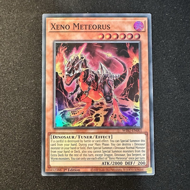 Yu-Gi-Oh! XENO METEORUS WISU-EN001 Super Rare 1st Ed NM (2023 Wild Survivors)