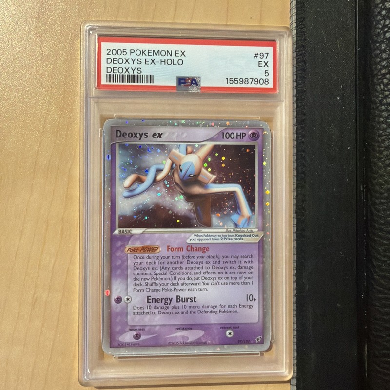 PSA 5 Deoxys EX Holo 2005 Pokemon EX 97/107 #97 English Foil