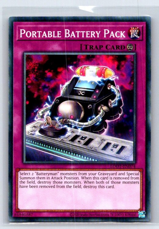 Portable Battery Pack LODT-EN074 Light of Destruction Yu-Gi-Oh LP