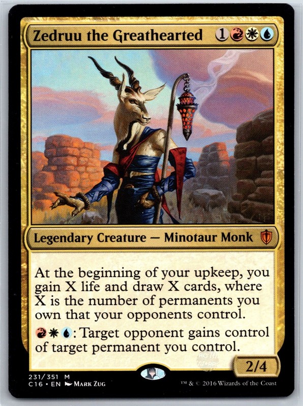 Zedruu the Greathearted M Commander 2016 231 NM