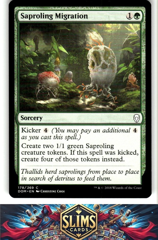 Magic the Gathering MTG Dominaria Saproling Migration #178 Buy 2 Get 1