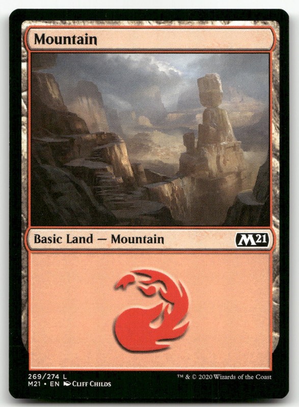 Mountain (269) #269 (LP) Core Set 2021 M21 Magic MTG