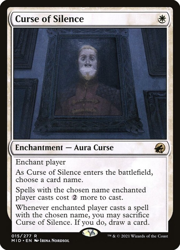Curse of Silence (015) Innistrad: Midnight Hunt MID MTG Magic