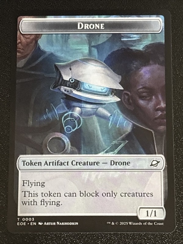 MTG Edge of Eternities Robot/Drone Double-Sided Token 0010/0003 NM gallery
