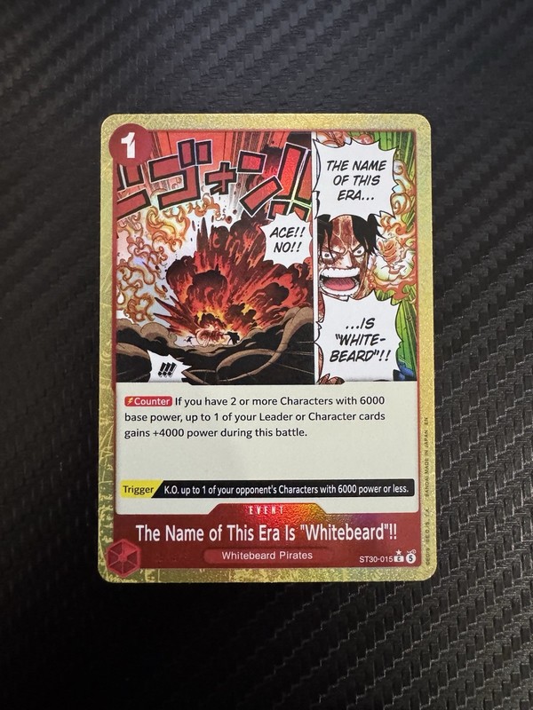 The Name of This Era Is “Whitebeard”!!Alt Art ST30-015 Starter Deck EX Luffy&Ace