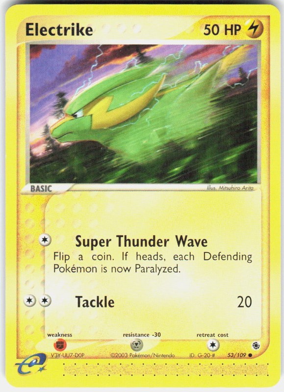 Electrike 53/109 Ruby and Sapphire Pokemon