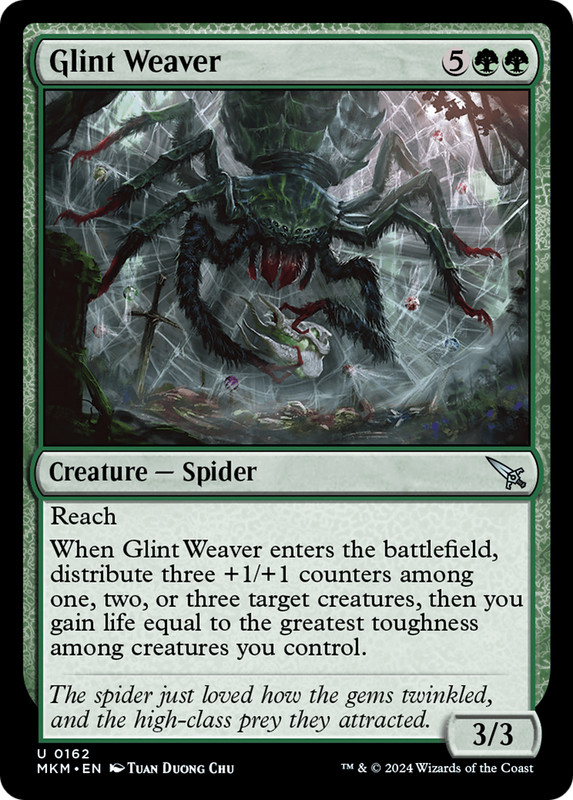 x1 Glint Weaver MKM MTG 162 UNCOMMON M/NM 1x