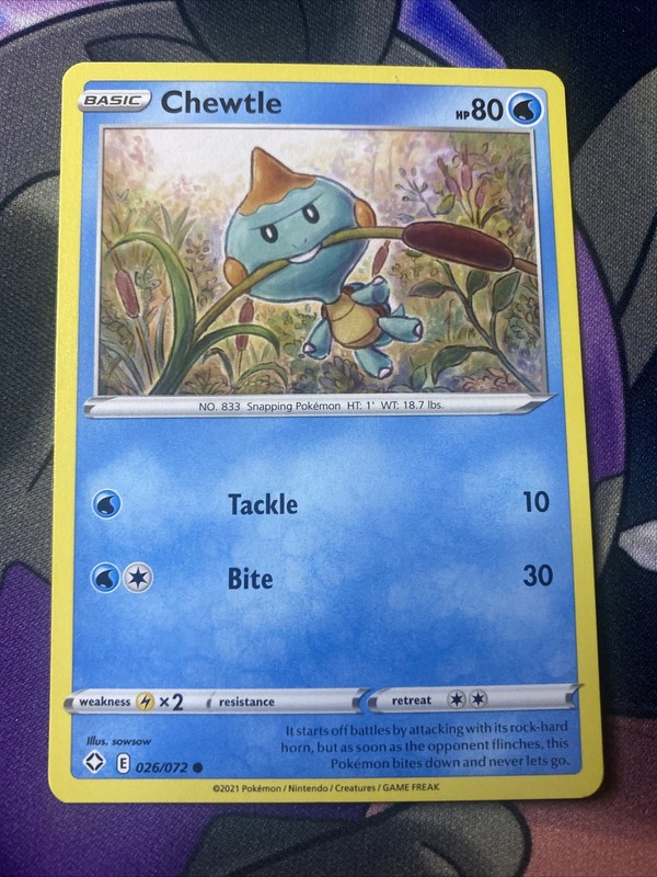 Pokemon TCG Shining Fates Chewtle 026/072
