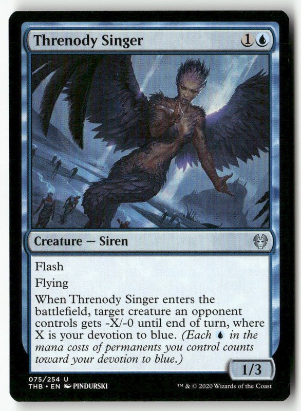 #75 – Threnody Singer – Uncommon WB2 U Lightly played