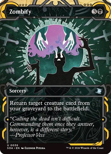 Zombify NM MTG Secrets of Strixhaven: Mystical Archive SOA Black Sorcery Regular