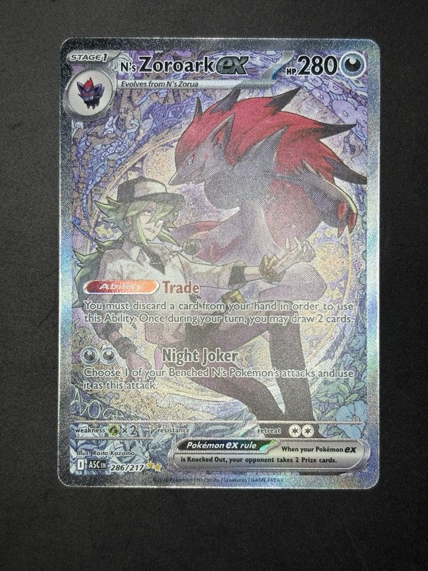 PSA Contender! N’s Zoroark ex 286/217 Ascended Heroes SIR
