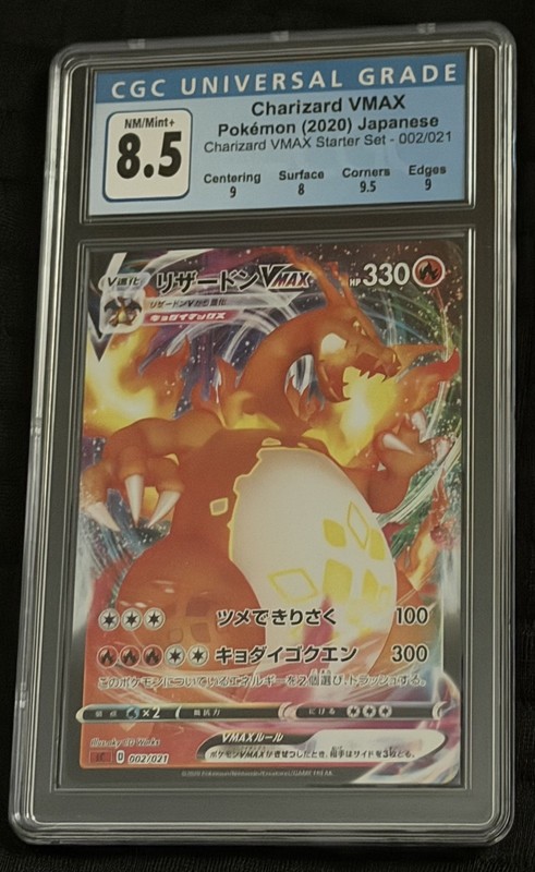 2020 Pokemon Japanese Charizard VMAX CGC 8.5 Universal Grade