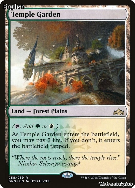 Temple Garden EN [GRN – 258] – NM TCG MTG