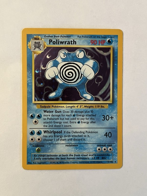 Poliwrath 013/102 Base Set Holo