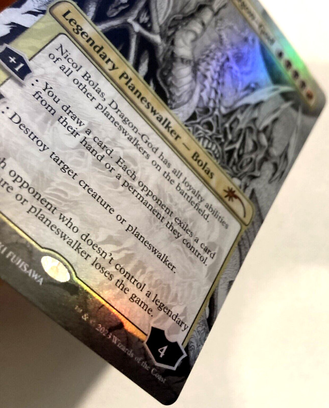 MTG Nicol Bolas, Dragon-God BORDERLESS FOIL Secret Lair Drop Series 1246 NM gallery
