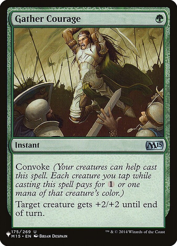 MTG Magic the Gathering Gather Courage (M15-175/1495) The List LP
