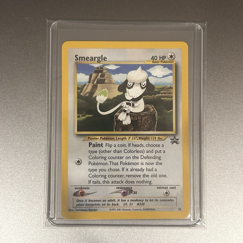 Pokemon 2001 Smeargle Black Star Promo 32 – New – LP/NEAR MINT