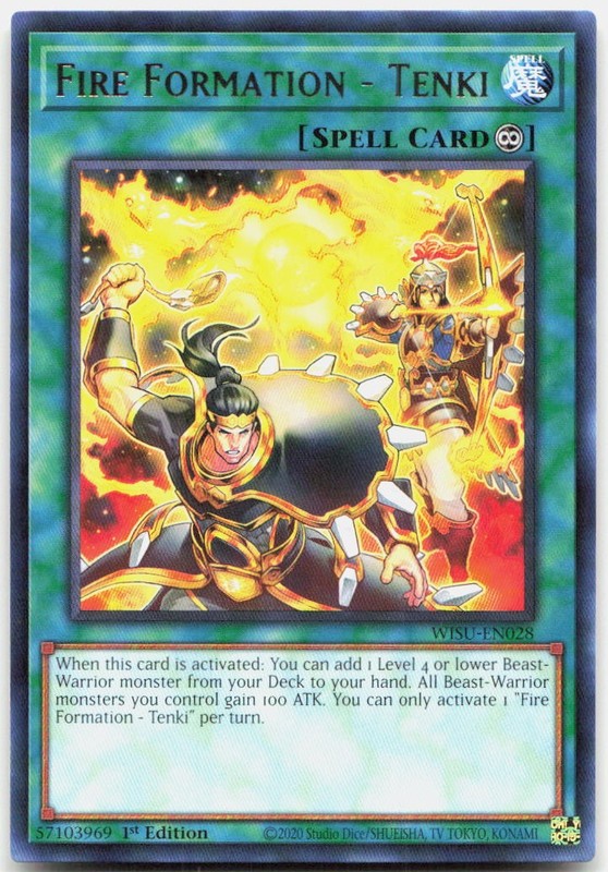 Fire Formation – Tenki 1st Edition Rare Wild Survivors WISU-EN028 LP