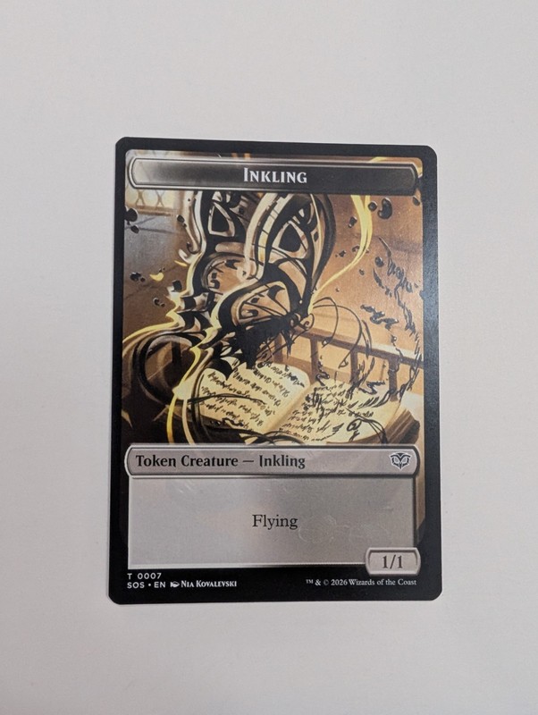 MTG – Inkling 0007/Spirit 0011 Token – Secrets of Strixhaven NM/M Condition