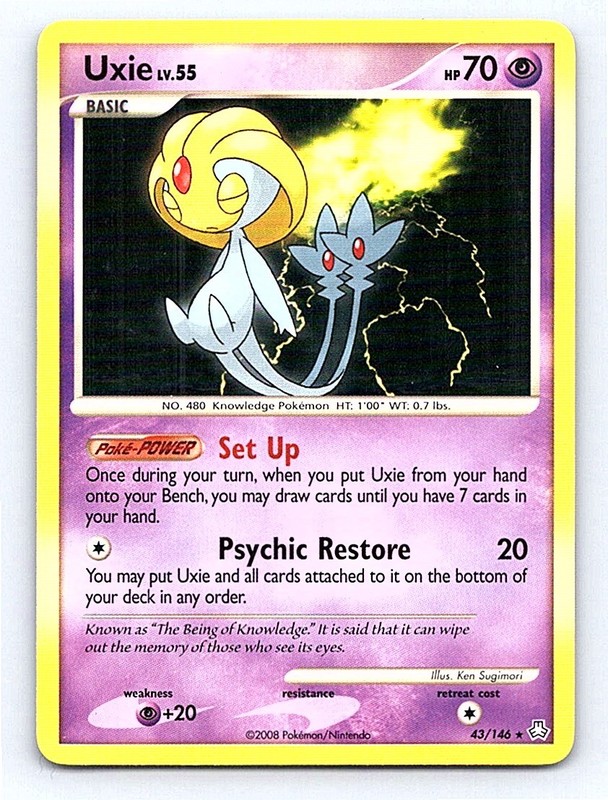 Uxie 43/146 Legends Awakened Rare NM