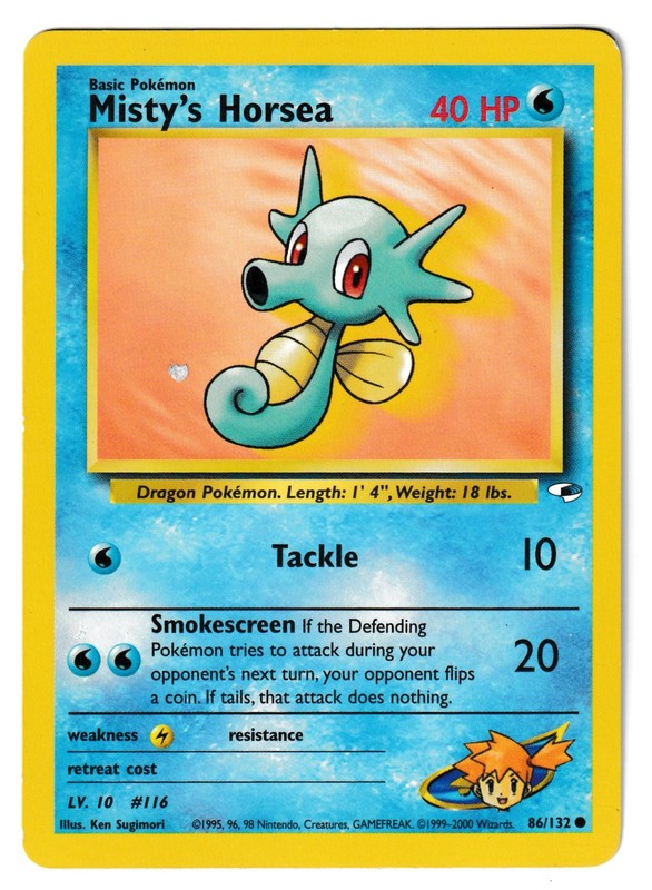 Misty’s Horsea – 86/132 – Gym Heroes